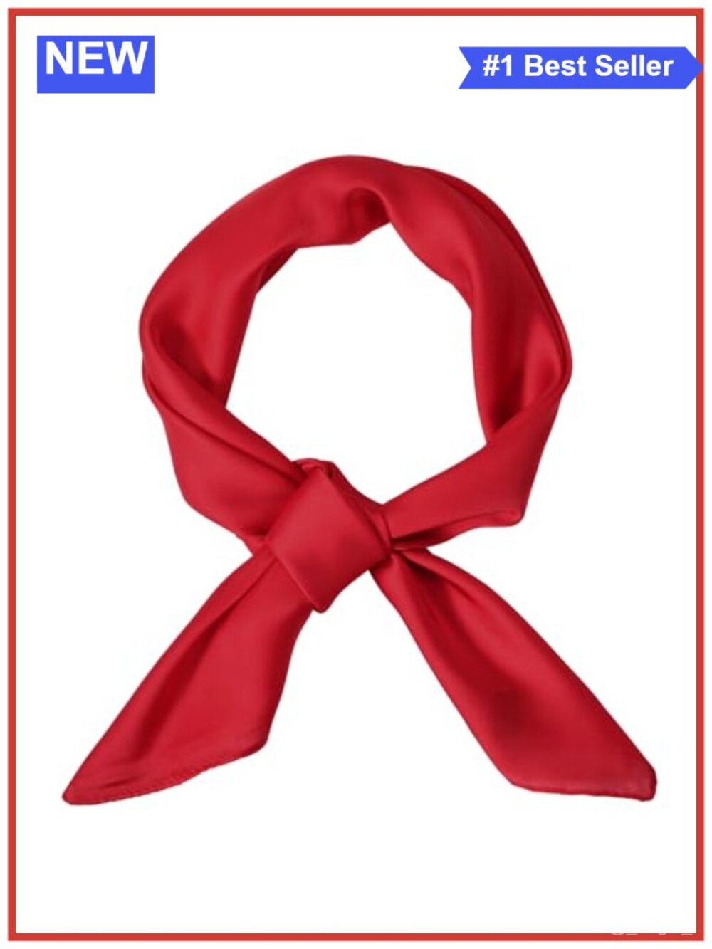 Satin Square Scarf 26" Lightweight Polyester Hair Neck Wrap Handkerchief